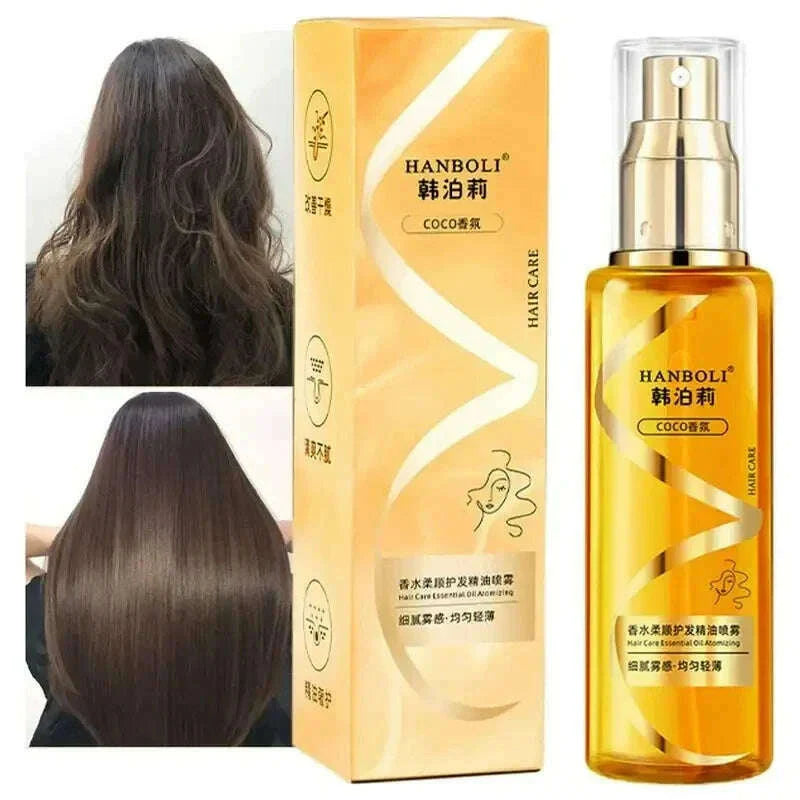 100Ml Premium Harmless Hair Oil Spray Scented Nourishing Conditioning Oil Deeply Moisturizing Hair Curly Sheen Spray Gift Women