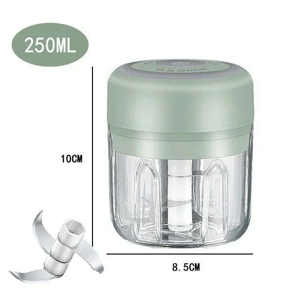 100ml/250ML Manual Meat Mincer Garlic Chopper Rotate Garlic Press Crusher Vegetable Onion Cutter Kitchen Cooking Accessories