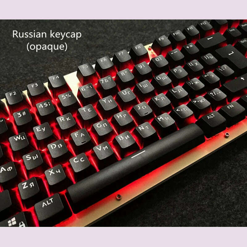 104 Key Caps Russian Korean Backlit Keycaps OEM Profile Keycap For Gaming Mechanical Keyboard Cherry MX Switch ABS KeyCaps Set