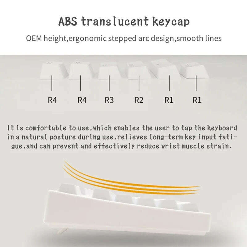 104 Key Caps Russian Korean Backlit Keycaps OEM Profile Keycap For Gaming Mechanical Keyboard Cherry MX Switch ABS KeyCaps Set