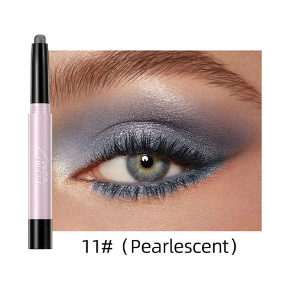 12 Colors Pearlescent Eyeshadow Eyeliner Pencil Waterproof Glitter Matte Nude Eye Shadow Makeup Pigment Silkworm Eyeshadow Pens