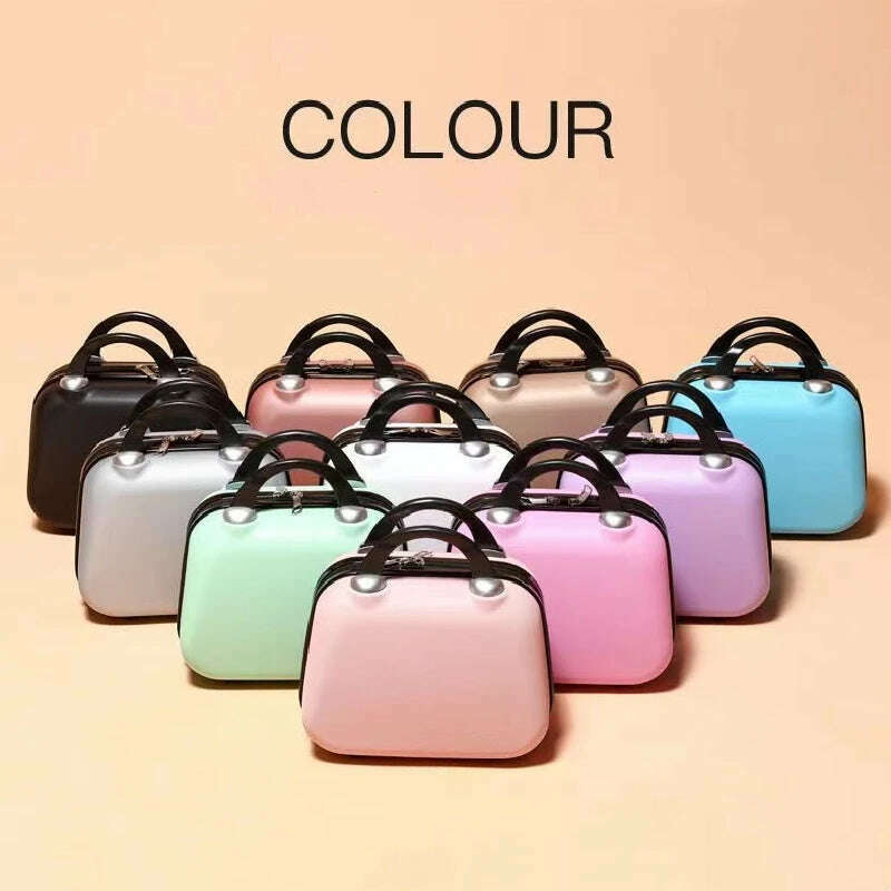 14-Inch Women's Cosmetic Bag Portable Cosmetic Case Professional Cosmetology Makeup Organizer Travel Storage Box Suitcases