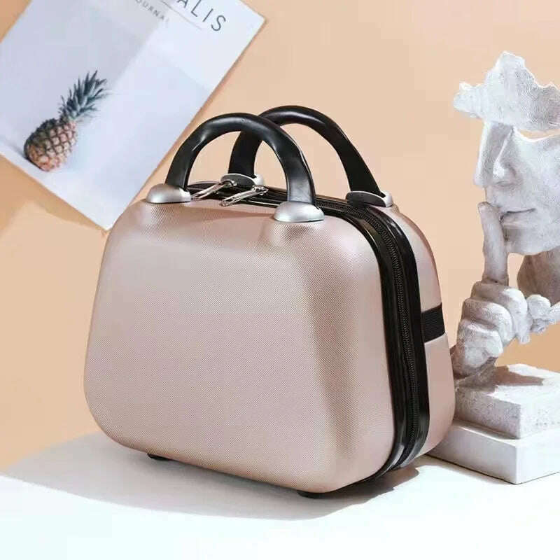14-Inch Women's Cosmetic Bag Portable Cosmetic Case Professional Cosmetology Makeup Organizer Travel Storage Box Suitcases