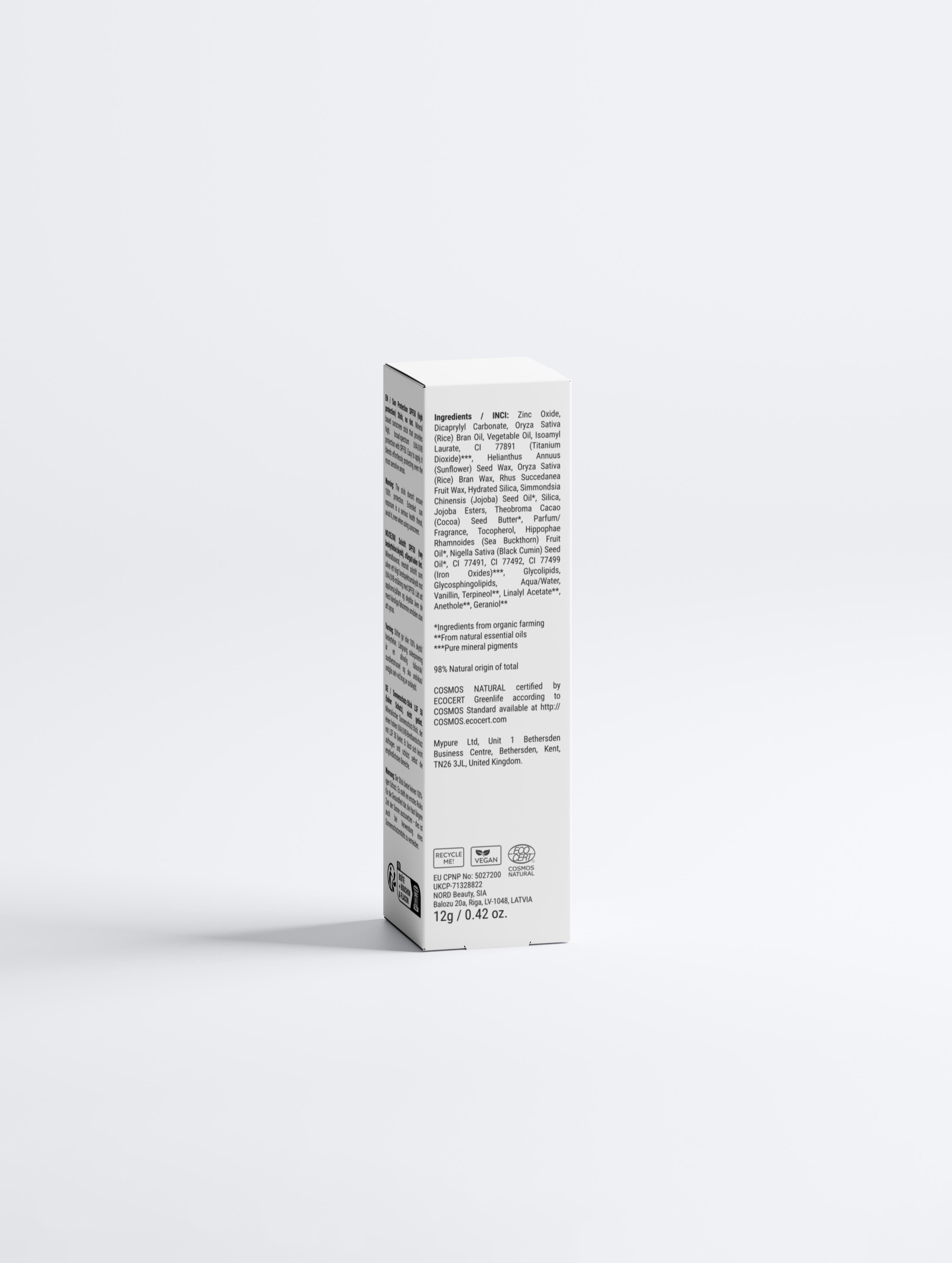 Kimlud ClearShield SPF50 Stick