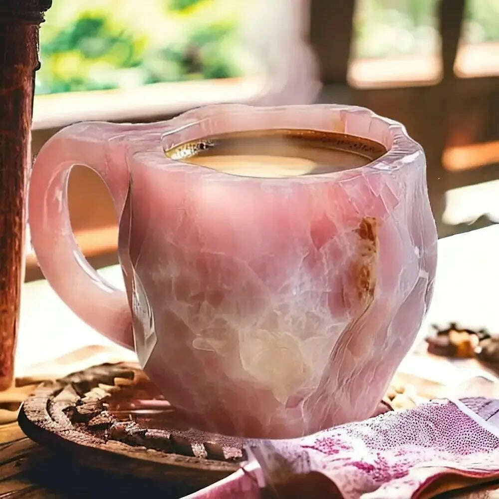 1pc Personalized Mineral Crystal-Style Resin Coffee Cup Water Cup Stylish Eco-Friendly Water Mug for Birthday Christmas Gifts