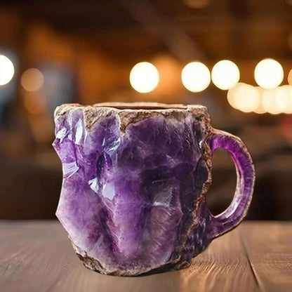 1pc Personalized Mineral Crystal-Style Resin Coffee Cup Water Cup Stylish Eco-Friendly Water Mug for Birthday Christmas Gifts
