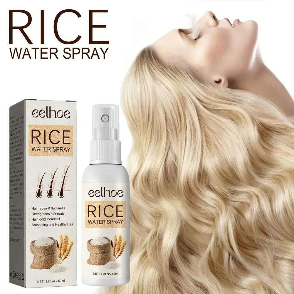1pc Red Onion Essential Oil Spray For Hair Care, Rice Water Moisturizing Hair Spray,Damaged Hair Treatments Hair Care Products