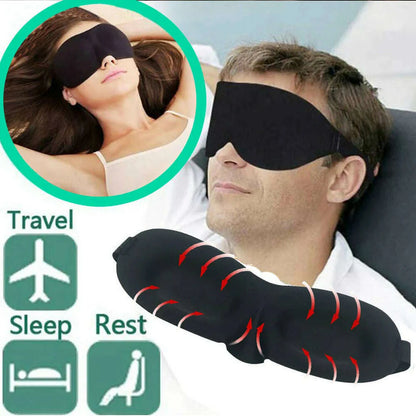 1Pcs 3D Sleep Mask Natural Sleeping Eye Mask Eyeshade Cover Shade Eye Patch Women Men Soft Portable Blindfold Travel Eyepatch