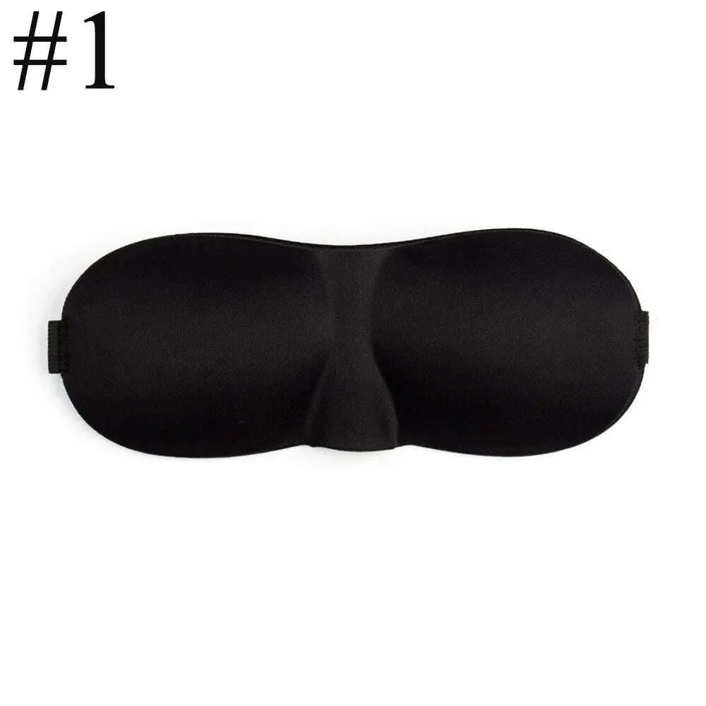 1Pcs 3D Sleep Mask Natural Sleeping Eye Mask Eyeshade Cover Shade Eye Patch Women Men Soft Portable Blindfold Travel Eyepatch