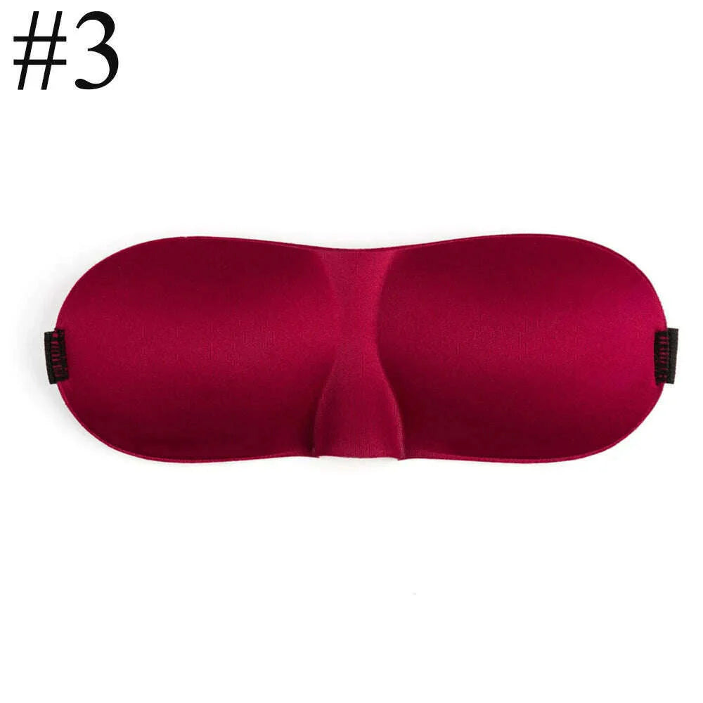 1Pcs 3D Sleep Mask Natural Sleeping Eye Mask Eyeshade Cover Shade Eye Patch Women Men Soft Portable Blindfold Travel Eyepatch