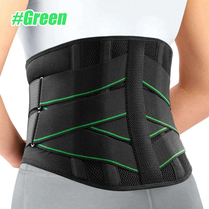 1Pcs Back Brace for Lower Back Pain Relief, Lower Back Pain with 6 Stays, Herniated Disc, with Lumbar Support Pad for Men/Women