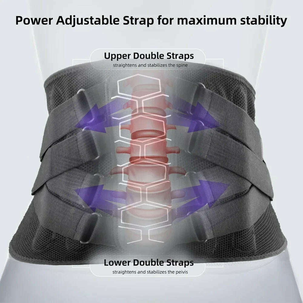 1PCS Back Brace for Lower Back Pain,Lumbar Support Belt for Men Women,Bionic Spine Design Back Brace for Sciatica Herniated Disc