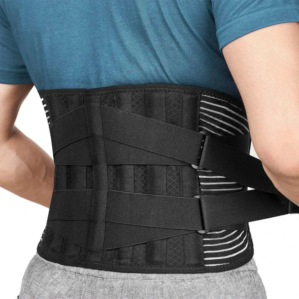 1Pcs Breathable Adjustable Lower Back Brace with Lumbar Pad, Back Support Belt for Women & Men,Lumbar Support Belt for Sciatica