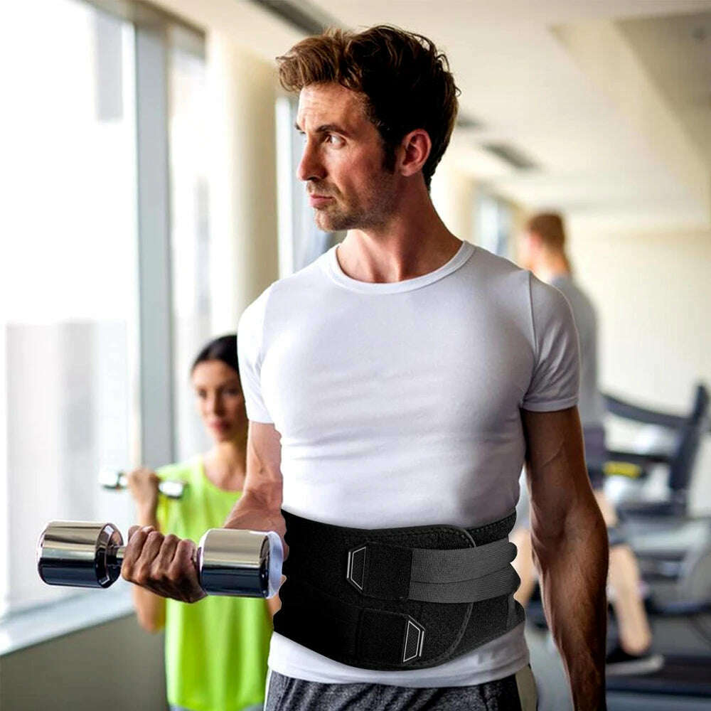1PCS Lumbar Support Belt Lower Back Brace for Lifting, Herniated Disc, Sciatica, Breathable Lumbar Brace for Men & Women