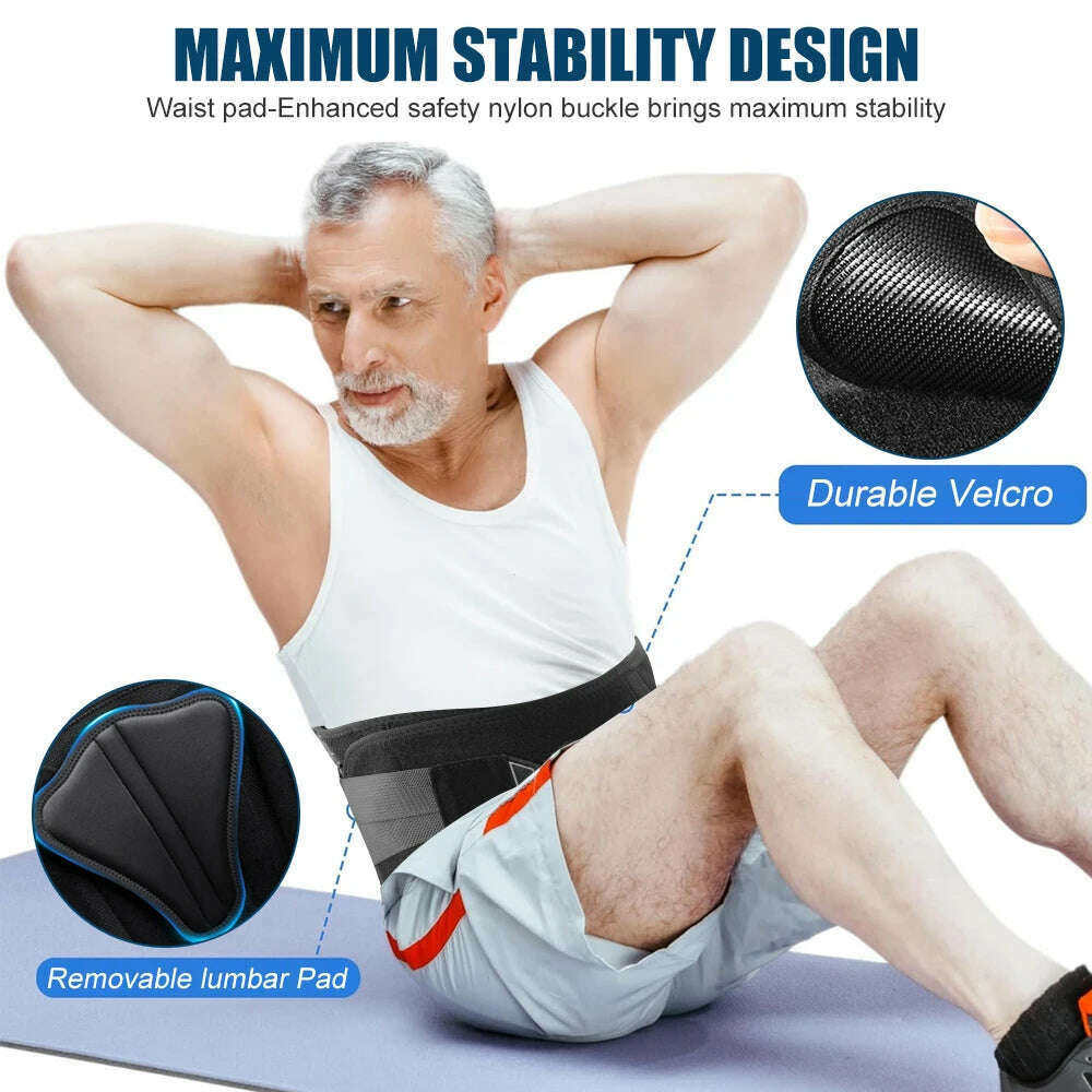 1PCS Lumbar Support Belt Lower Back Brace for Lifting, Herniated Disc, Sciatica, Breathable Lumbar Brace for Men & Women