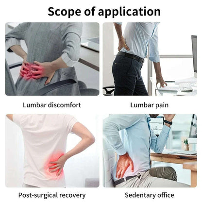 1PCS Self-heating Lumbar Pain Magnet Belt - Thermal Magnetic Therapy Tourmaline Lower Back Waist Support Belt Brace for Sciatica