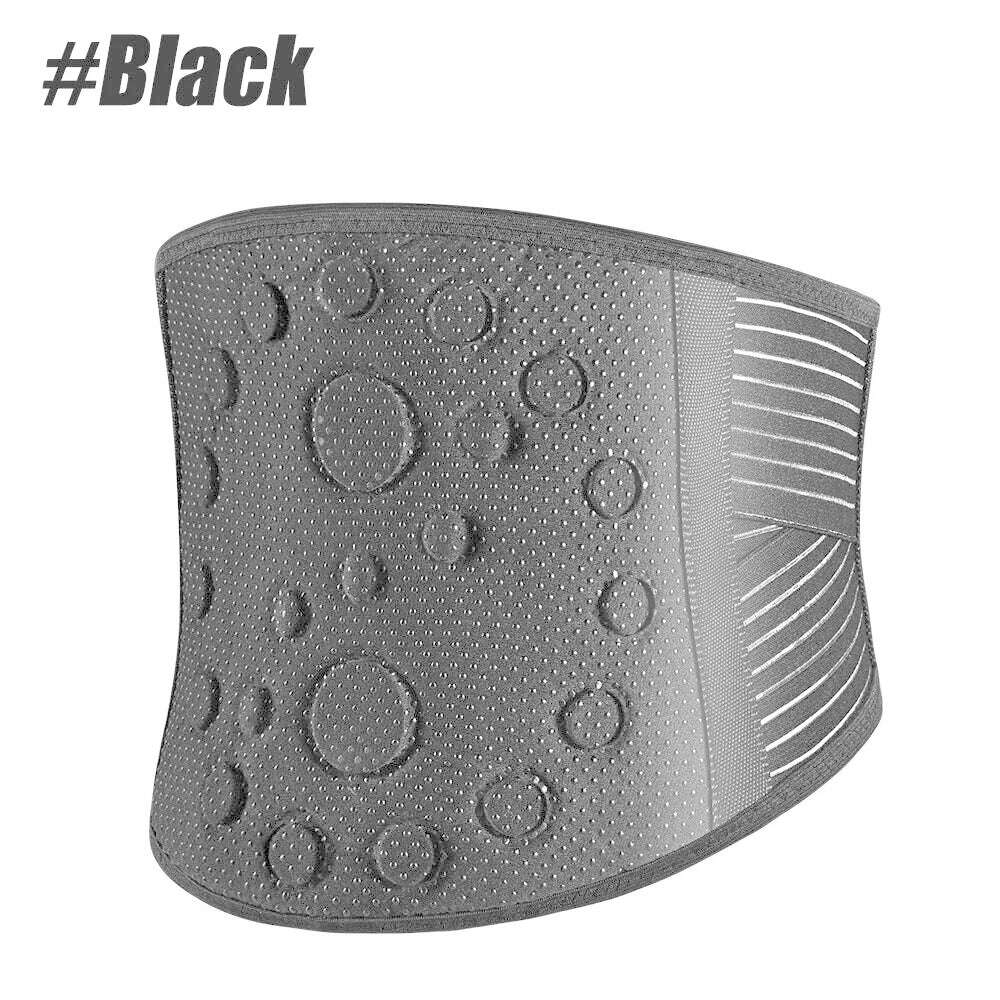 1PCS Self-heating Lumbar Pain Magnet Belt - Thermal Magnetic Therapy Tourmaline Lower Back Waist Support Belt Brace for Sciatica