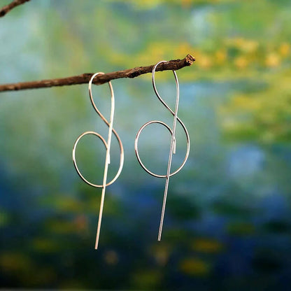 2021 Trendy Music Symbol Earrings for women Simple Treble Clef Note earrings fashionTemperament Female