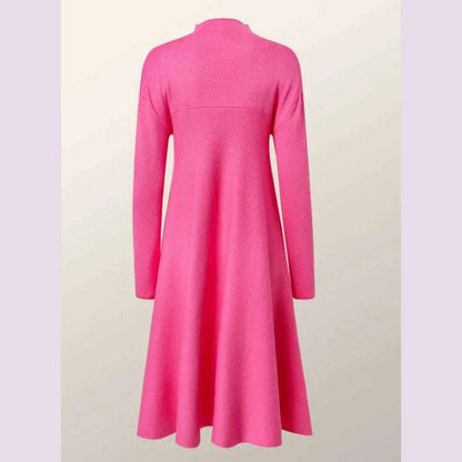 2023 Autumn Winter Spring New Fashion Casual Temperament Style Long Sleeved Round Neck Dress Dresses for Women Elegant