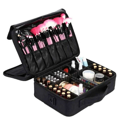 2023 New Makeup Cosmetic Case Waterproof Oxford Cloth Large Capacity Travel Storage Bag Tattoo Beautician Suitcases