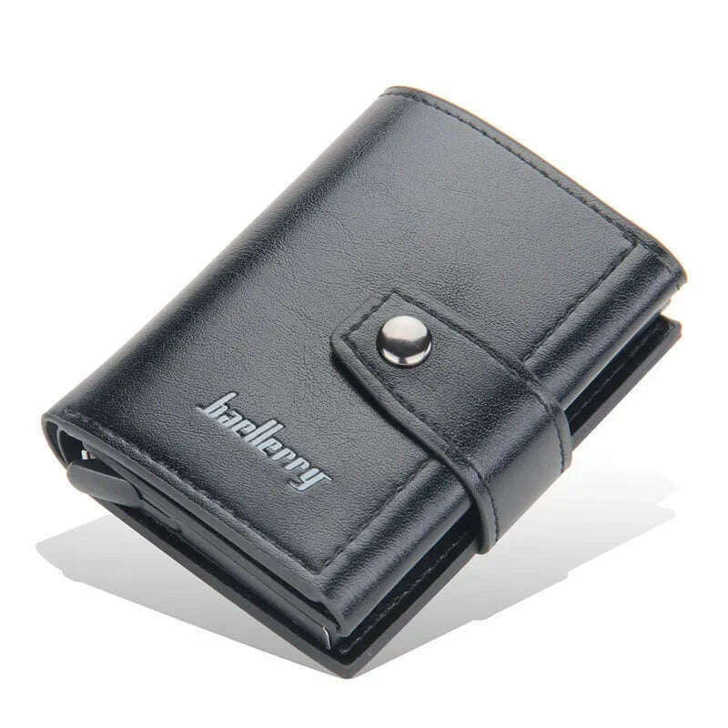 2023 Rfid Men Card Wallets Hasp Small Card Wallets PU Leather Slim Mini Men's Wallet High Qaulity Short Male Purses