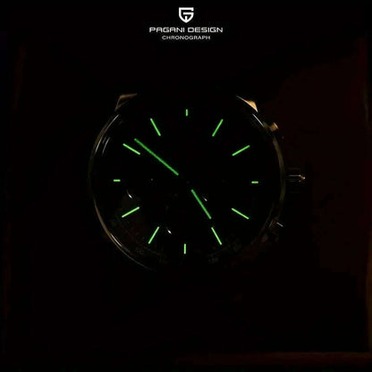 2024 New PAGANI DESIGN 41MM Multifunctional  Men's Quartz Watch VK63 Sapphire Glass Chronograph 10Bar Waterproof Luminous Watch