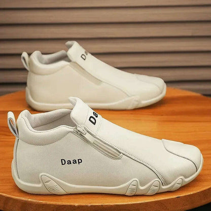 2025 New Casual shoe for Men Luxury Round Toe Men Ankle Boots Light Slip on Walking shoe Outdoor Comfor Men High Top Sneakers