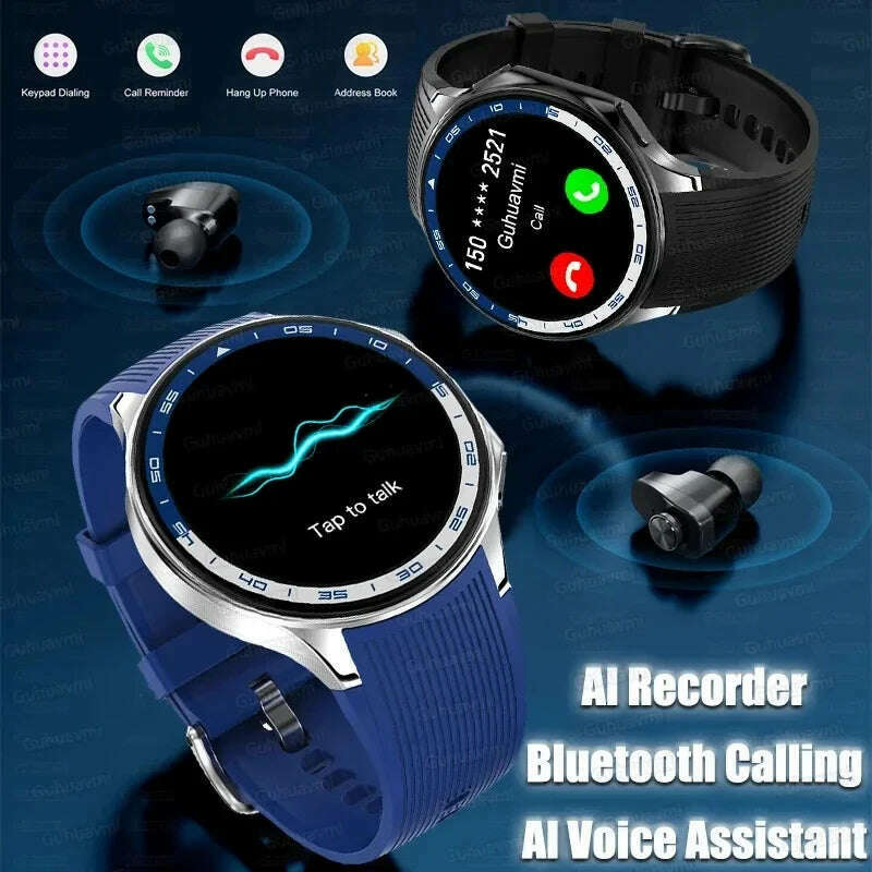 2025 New For OPPO Xiaomi 32G Memory Smart Watch Men Full Touch HD AMOLED Screen Music Fitness Tracker Bluetooth Call Smartwatch