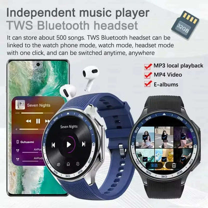 2025 New For OPPO Xiaomi 32G Memory Smart Watch Men Full Touch HD AMOLED Screen Music Fitness Tracker Bluetooth Call Smartwatch