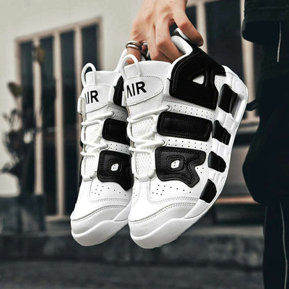 2025 Spring New Cushioned Anti-Shock Basketball Shoes for Teenagers, Student Anti-Slip Wear-Resistant Thick Sole Sports Shoes