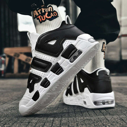 2025 Spring New Cushioned Anti-Shock Basketball Shoes for Teenagers, Student Anti-Slip Wear-Resistant Thick Sole Sports Shoes