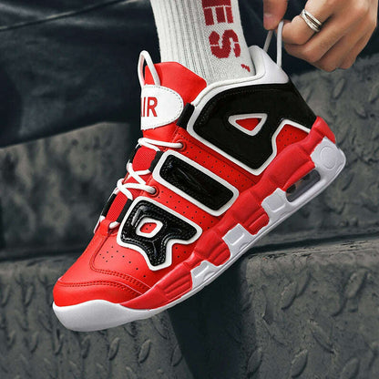 2025 Spring New Cushioned Anti-Shock Basketball Shoes for Teenagers, Student Anti-Slip Wear-Resistant Thick Sole Sports Shoes
