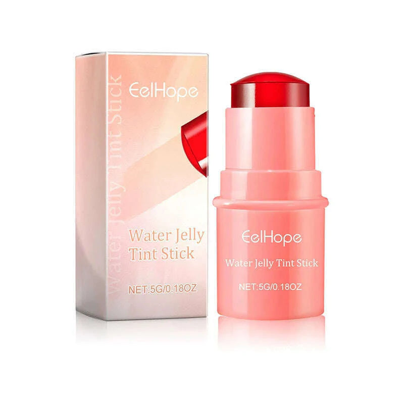 3-in-1 Milk Jelly Tint Facial Blusher Wand Moisturized Long Lasting Beauty Matte Cheek Contour Lipstick Sticker Rouge Makeup New