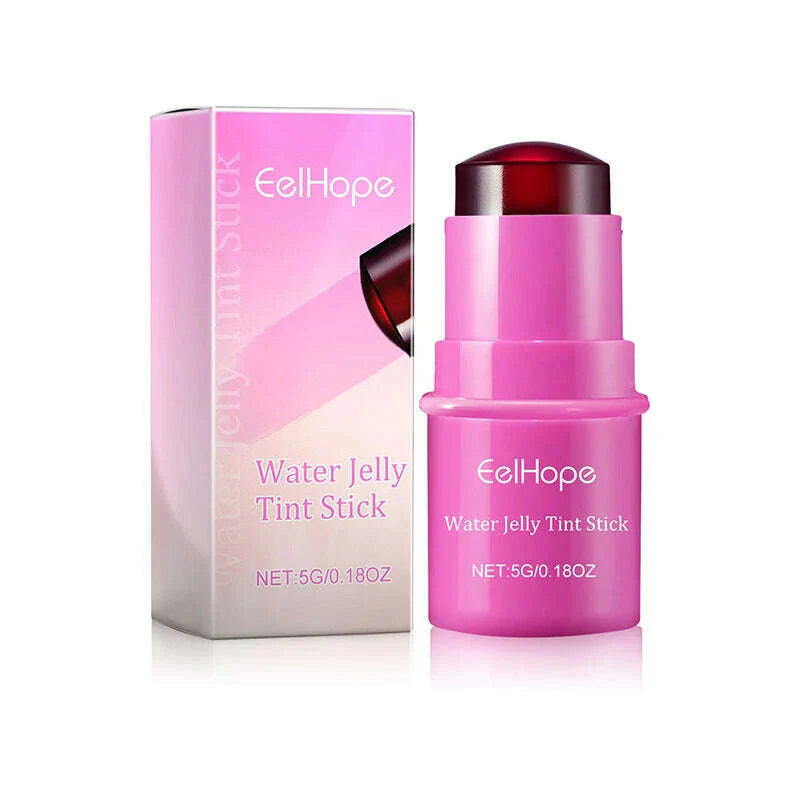 3-in-1 Milk Jelly Tint Facial Blusher Wand Moisturized Long Lasting Beauty Matte Cheek Contour Lipstick Sticker Rouge Makeup New