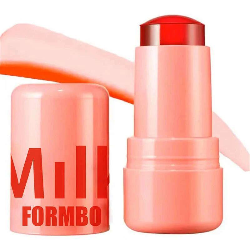 3-in-1 Milk Jelly Tint Facial Blusher Wand Moisturized Long Lasting Beauty Matte Cheek Contour Lipstick Sticker Rouge Makeup New