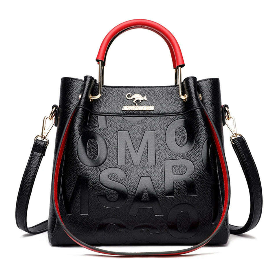 3 Layers Luxury Handbags Women Bags Designer Letters Women's PU Leather Hand Shopping Bags Shoulder Crossbody Bag Sac A Main