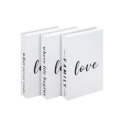 3Pcs Fashion Fake Book Openable Book Box Storage Living Room Decoration Coffee Table Ornaments Club Hotel Prop Books Decoration
