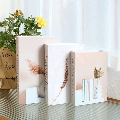 3Pcs Fashion Fake Book Openable Book Box Storage Living Room Decoration Coffee Table Ornaments Club Hotel Prop Books Decoration