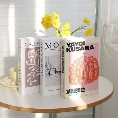 3Pcs/Set Fake Book for Decoration Simple Living Room Faux Books Villa Shelf Room Coffee Table Props Book Ornaments Home Decor