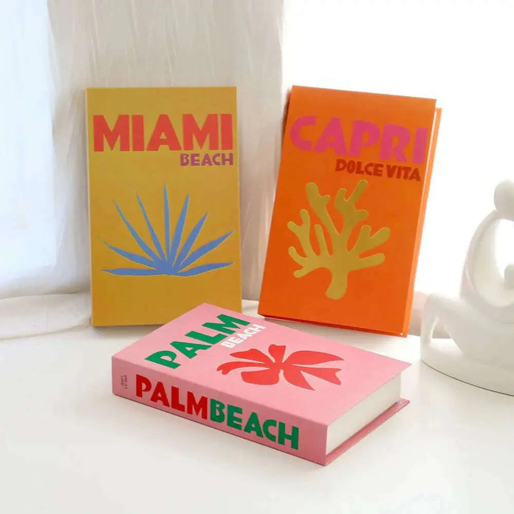 3Pcs/Set Fake Book for Decoration Simple Living Room Faux Books Villa Shelf Room Coffee Table Props Book Ornaments Home Decor