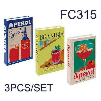 3Pcs/Set Fake Book for Decoration Simple Living Room Faux Books Villa Shelf Room Coffee Table Props Book Ornaments Home Decor