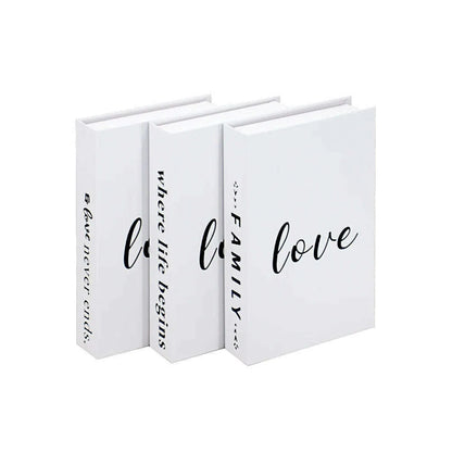 3Pcs/Set Fake Book for Decoration Simple Living Room Faux Books Villa Shelf Room Coffee Table Props Book Ornaments Home Decor