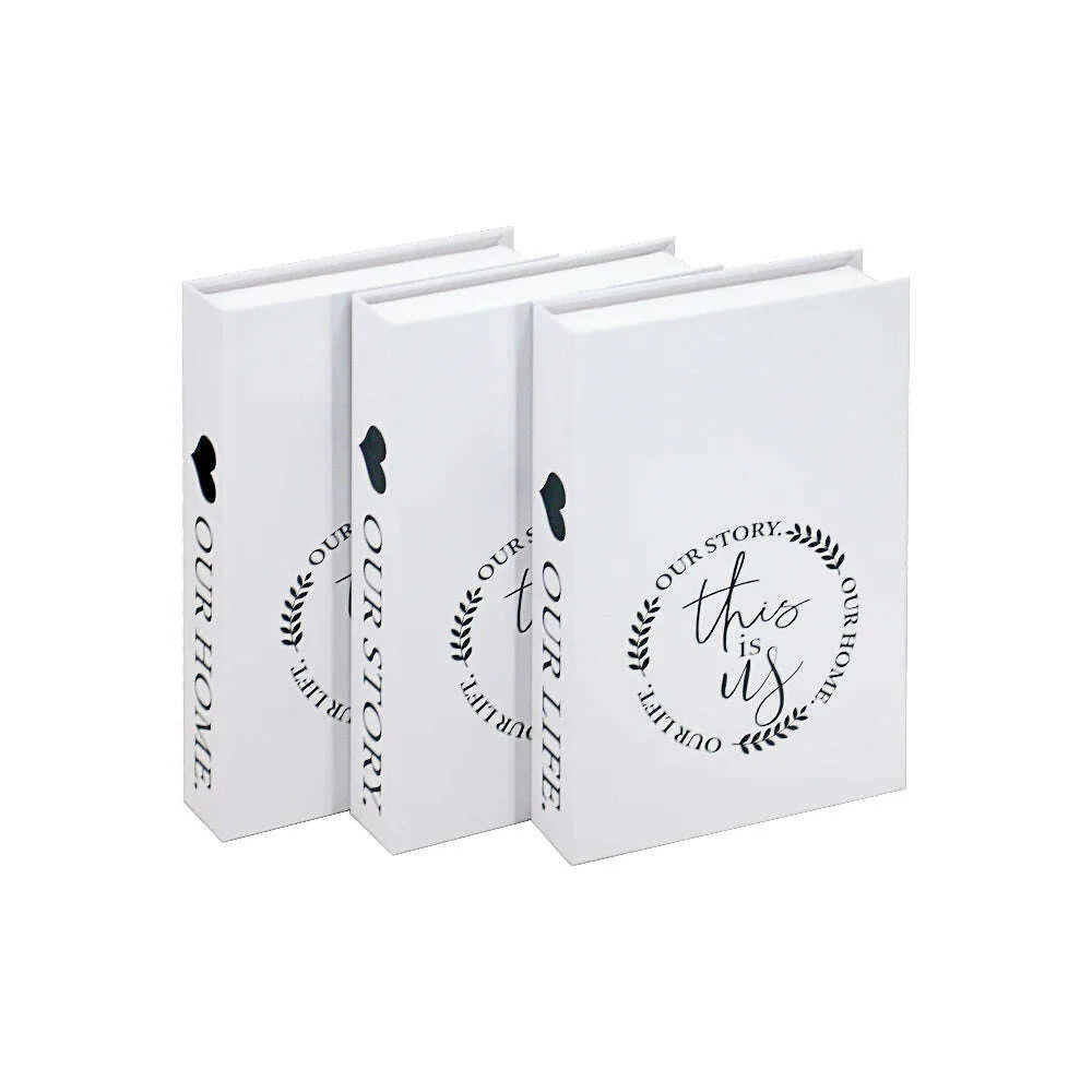 3Pcs/Set Fake Book for Decoration Simple Living Room Faux Books Villa Shelf Room Coffee Table Props Book Ornaments Home Decor