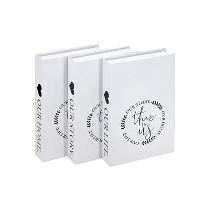 3Pcs/Set Fake Book for Decoration Simple Living Room Faux Books Villa Shelf Room Coffee Table Props Book Ornaments Home Decor