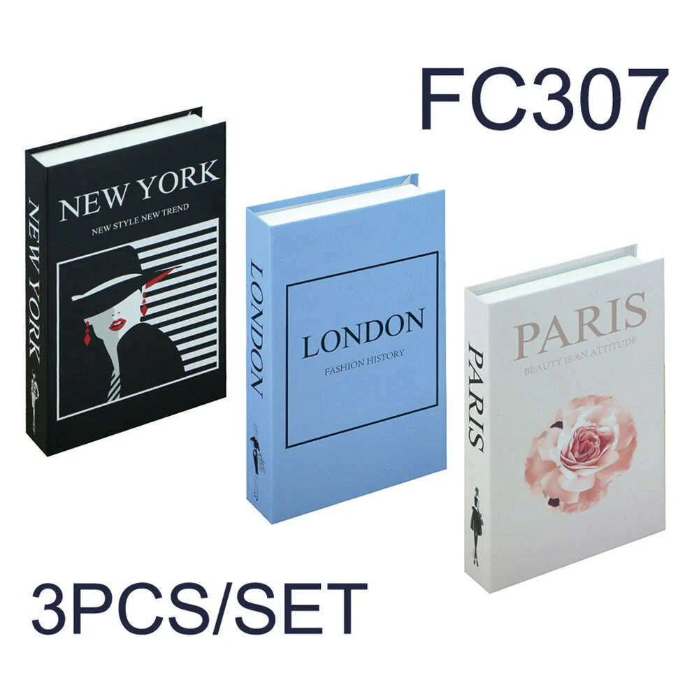 3Pcs/Set Fake Book for Decoration Simple Living Room Faux Books Villa Shelf Room Coffee Table Props Book Ornaments Home Decor