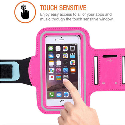 4-6.5Inch Smartphone Running Bags Men Women Waterproof Light Cell Phone Touch Screen Armbands Phone Case Sports Accessories