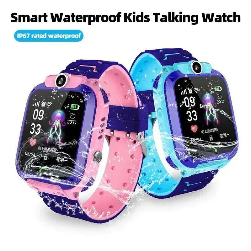 4G SIM Card Anti-lost Kids Smartwatch Boys and Girls Smart Watch Waterproof Positioning GPS Tracker Clock Phone Call for Kids