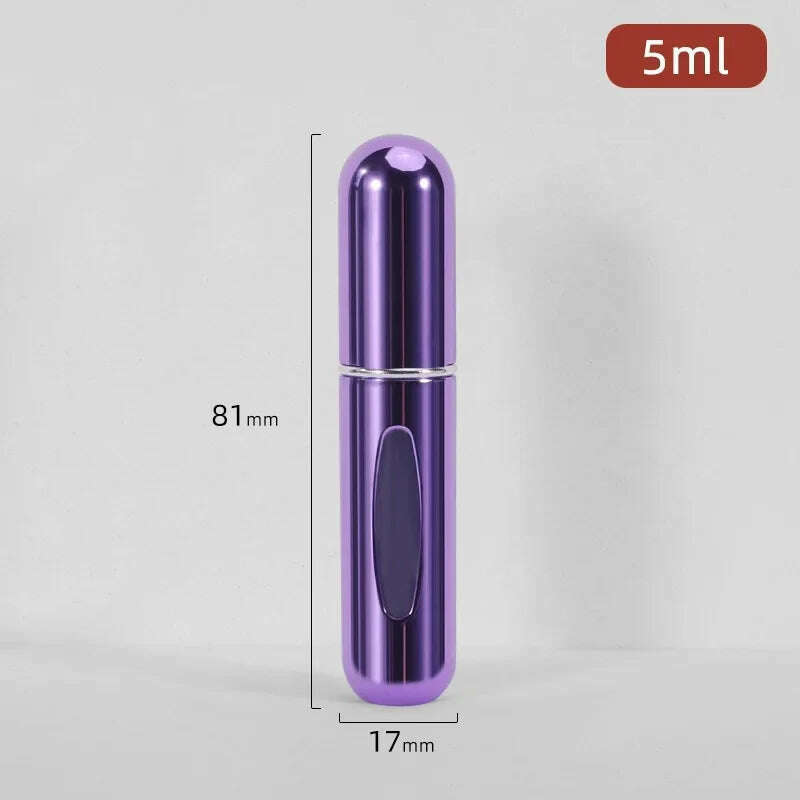 5/10ml Perfume Bottle Portable Refillable Perfume Bottle with Spray Cosmetic Containers Atomizer Mini Aluminum Spray Travel