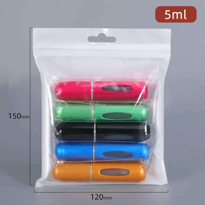5/10ml Perfume Bottle Portable Refillable Perfume Bottle with Spray Cosmetic Containers Atomizer Mini Aluminum Spray Travel