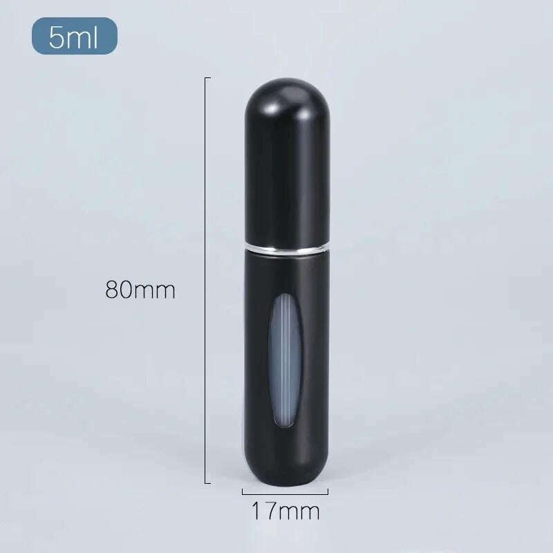 5/10ml Perfume Bottle Portable Refillable Perfume Bottle with Spray Cosmetic Containers Atomizer Mini Aluminum Spray Travel